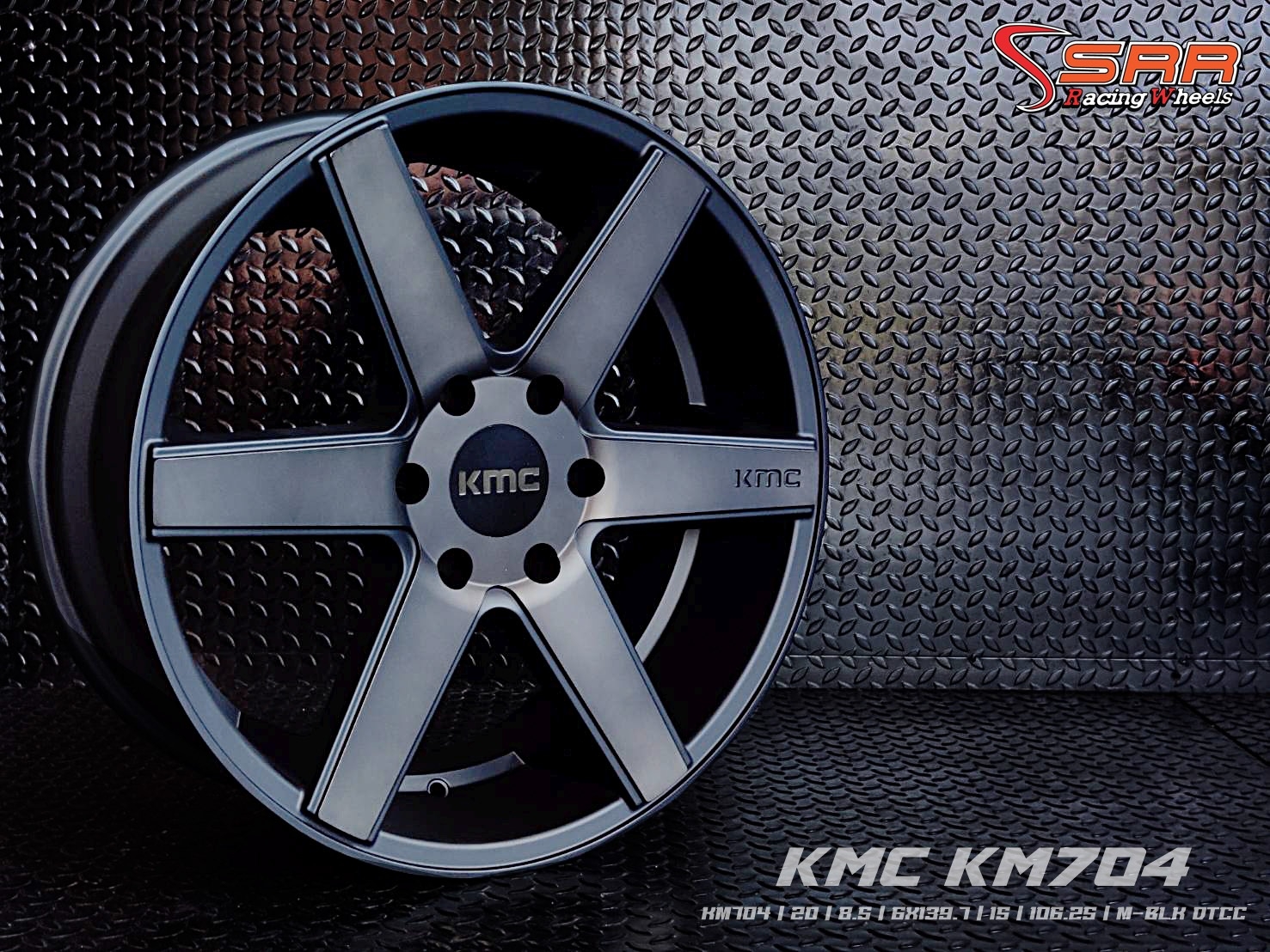 KM704 KMC WHEELS ขอบ20 6H139.7 ET15 M-BLK DTCC ราคาพิเศษ