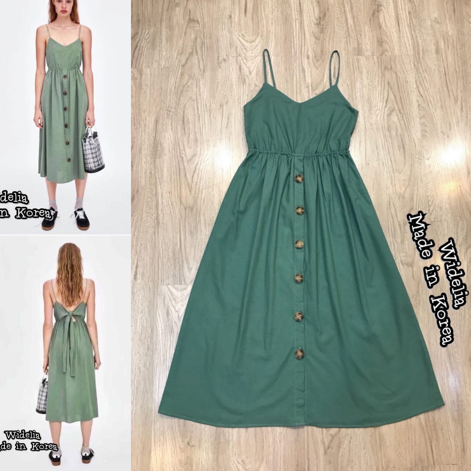 *พร้อมส่ง*Zara :: Dress :: เดรสสายเดี่ยวตัวยาวช่วงอกวี