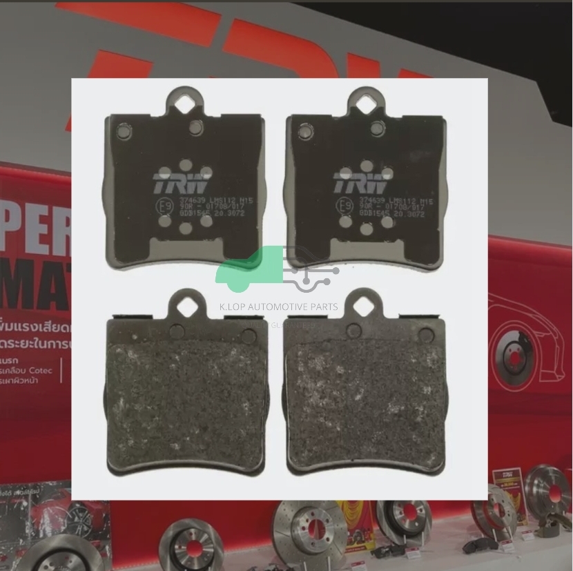 GDB1545 ผ้าเบรกหลังแท้ TRW (COTEC) : BENZ W203 C180KOM, C200CGI, C220CDI, C230/ W209 CLK200 /W171 SLK200
