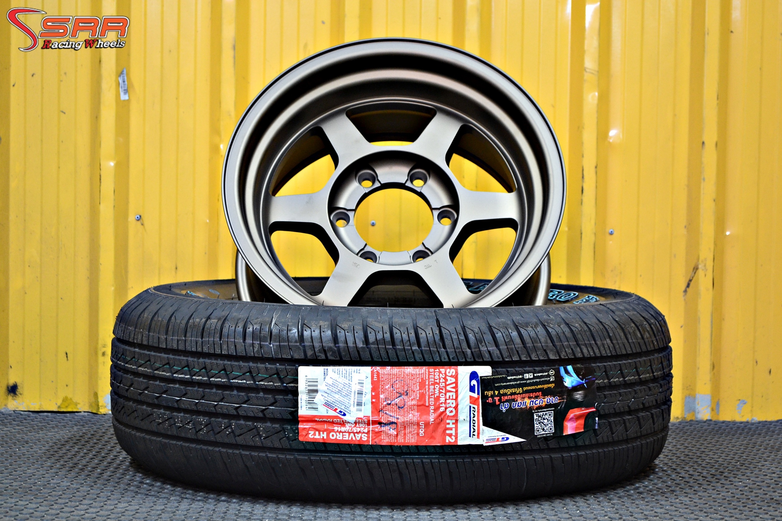 TE37 ขอบ16 โปรโมชั่นพร้อมยาง GT HT2 245/70R16 ชุดละ 16,800 บาท