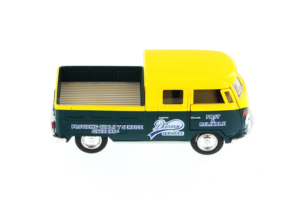 1963 Volkswagen Bus Double Cab Pickup โมเดลรถเหล็ก (ปลีก-ส่ง)