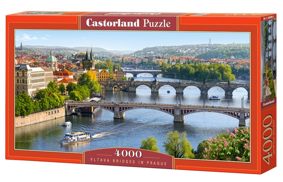 Castorland - Vltava Bridges in Prague, Czech Republic 4000 pcs.