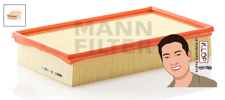 C31152/1 ไส้กรองอากาศ (VW) GOLF II, PASSAT (32B) , PASSAT (3A2 : MANN-FILTER แท้นำเข้ายุโรป