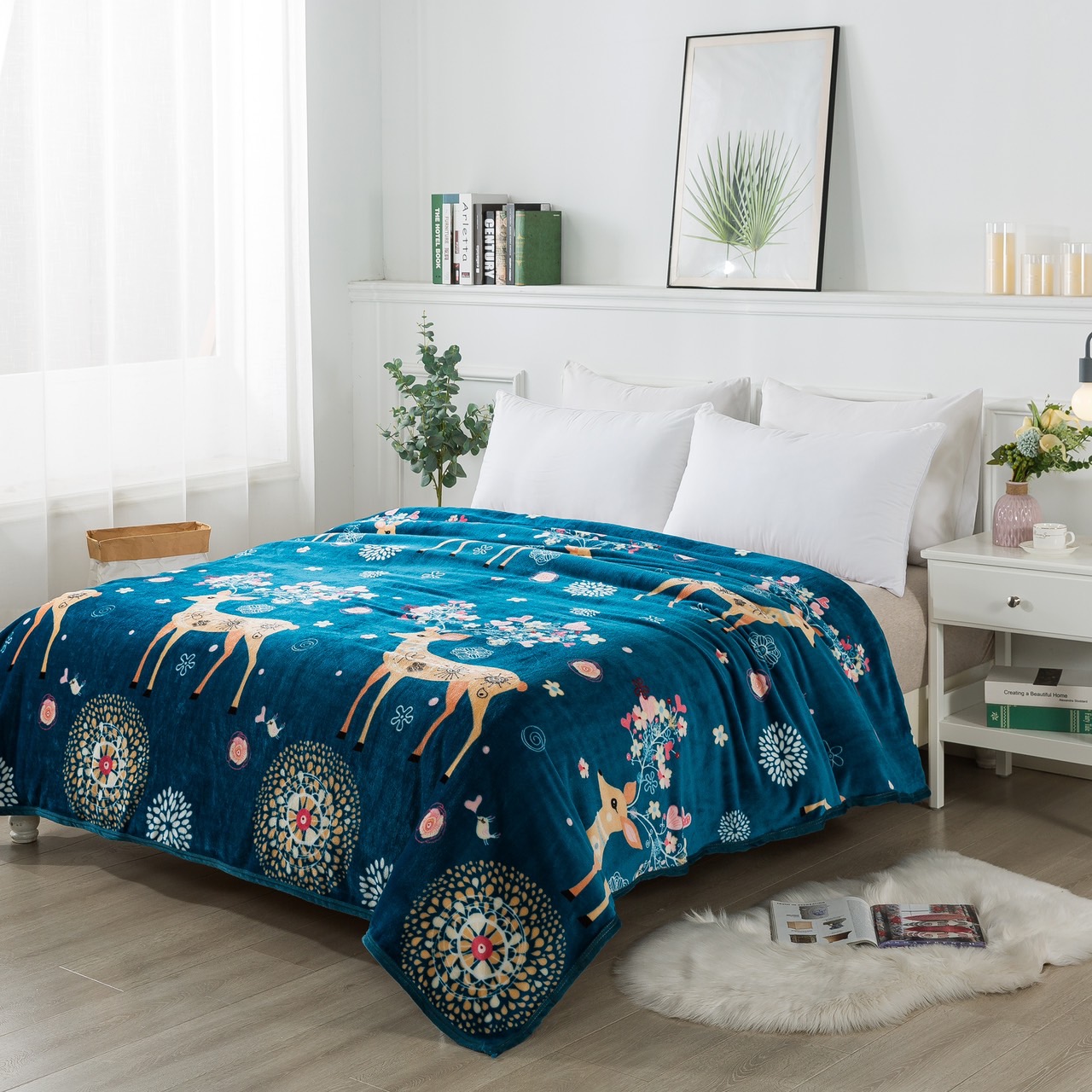 ผ้าห่มนาโน 6 ฟุตพิมพ์ลายการ์ตูน 12 ผืน