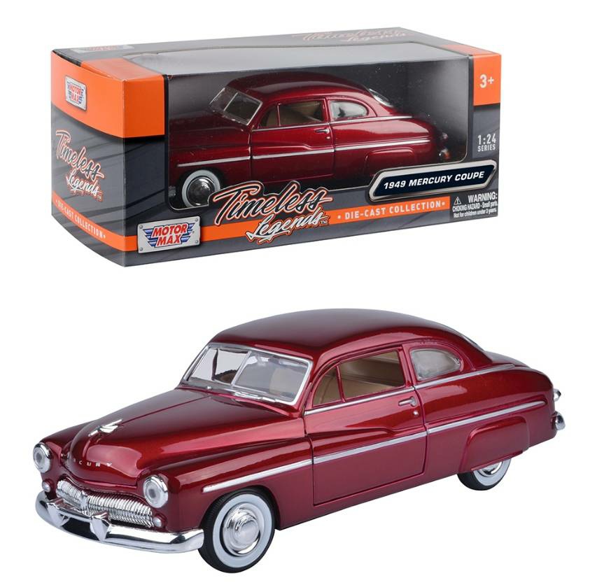 1949 Mercury Coupe 1:24 โมเดลรถเหล็ก (ปลีก-ส่ง)