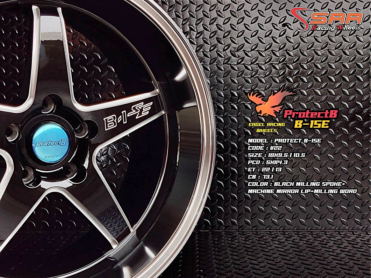 OASIS VIP22 B-1SE ขอบ18 หน้า9.5 หลัง10.5 5H114.3 ราคาพิเศษ