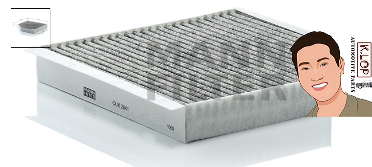 CUK2641 ไส้กรองแอร์ชาโคล AUDI A6 35 TFSI : 1.8 CC (S line) : MANN-FILTER แท้นำเข้ายุโรป