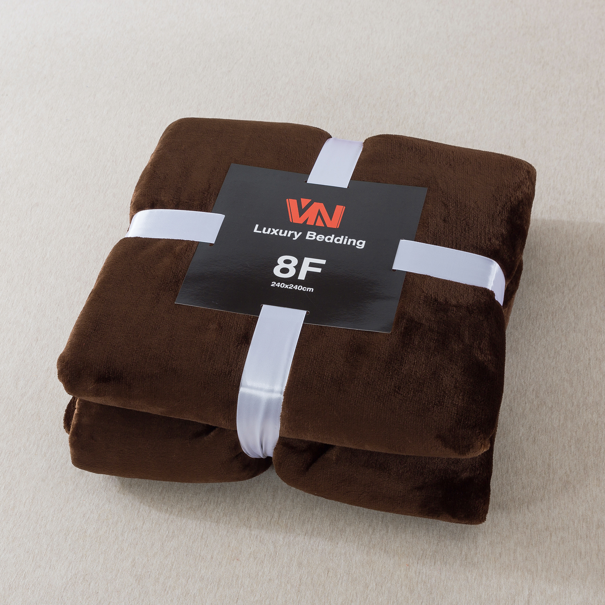 ผ้าห่มนาโน 8 ฟุตพรีเมี่ยมของแท้งานป้าย VN (12ผืนคละสี)