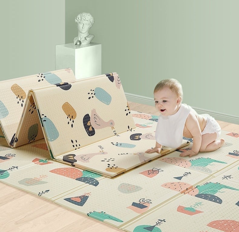 เสื่อรองคลานเกาหลี แบบพับเกาหลี 6 ฟุต ( 6 ผืน )