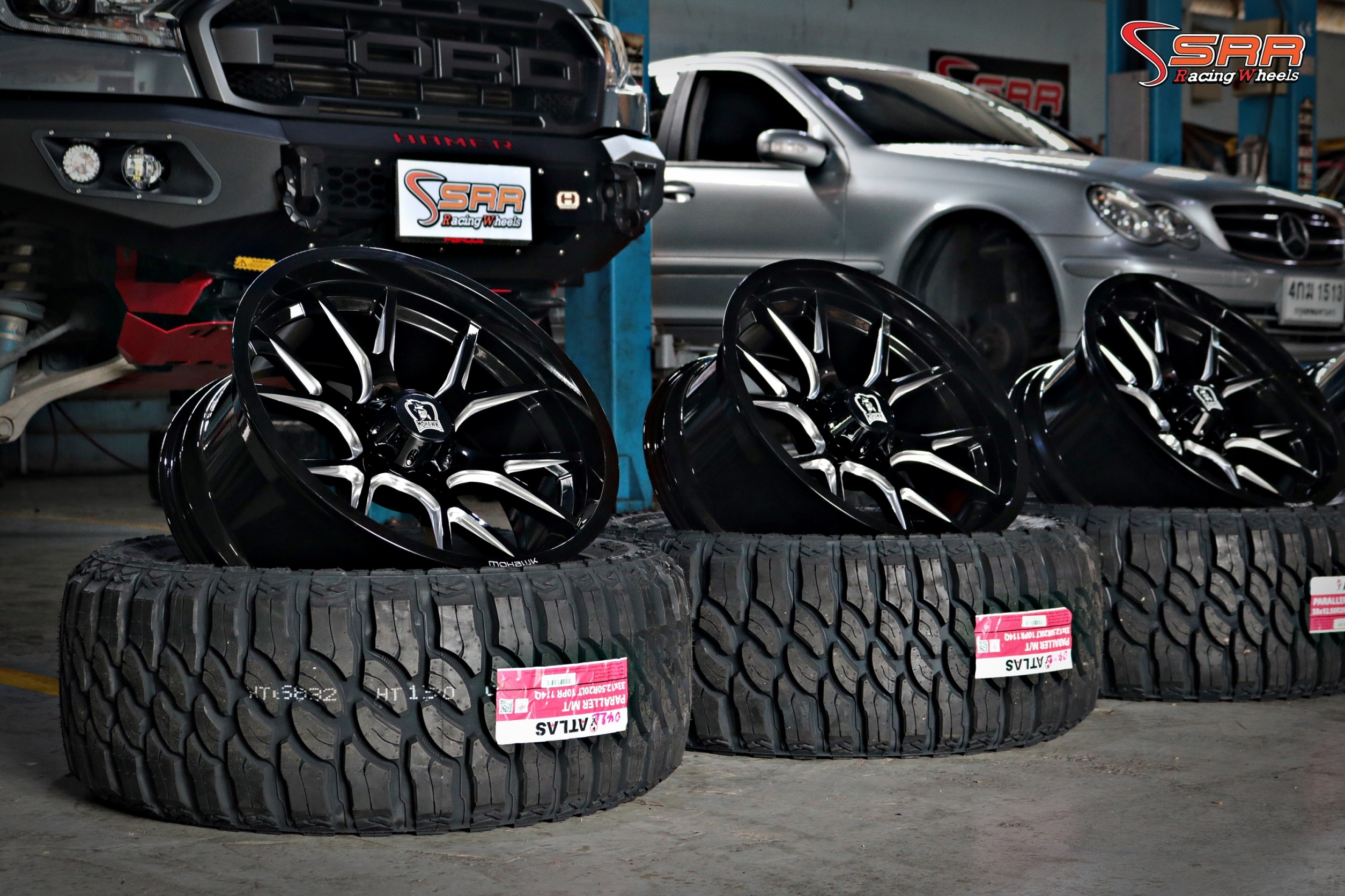 MOHAWK WP910 ขอบ18 และขอบ20 6x139.7 GLOSS BLACK MILLING