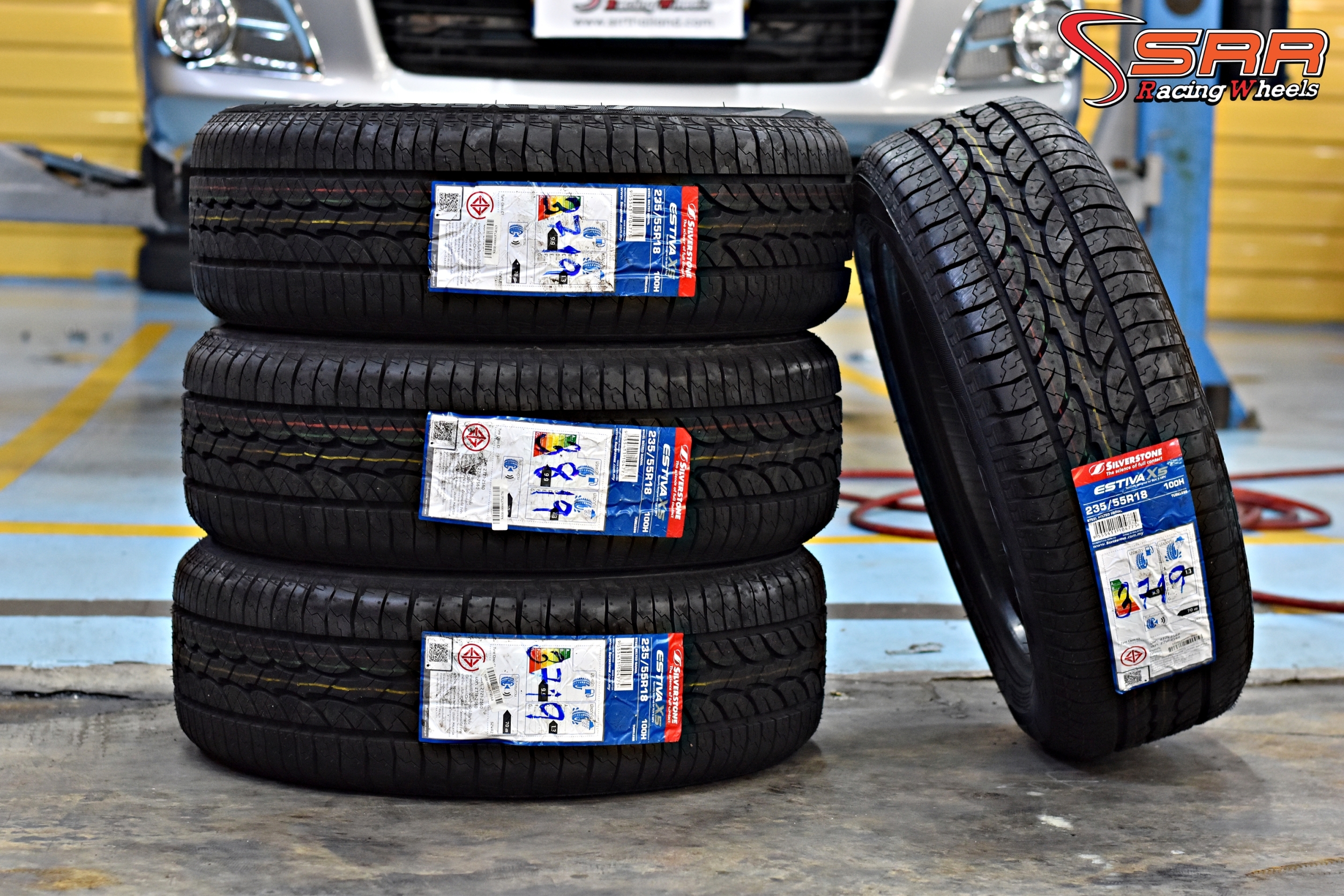 SILVERSTONE ESTIVA X5 235/55R18 ยางใหม่ปี19 ลดราคาพิเศษ