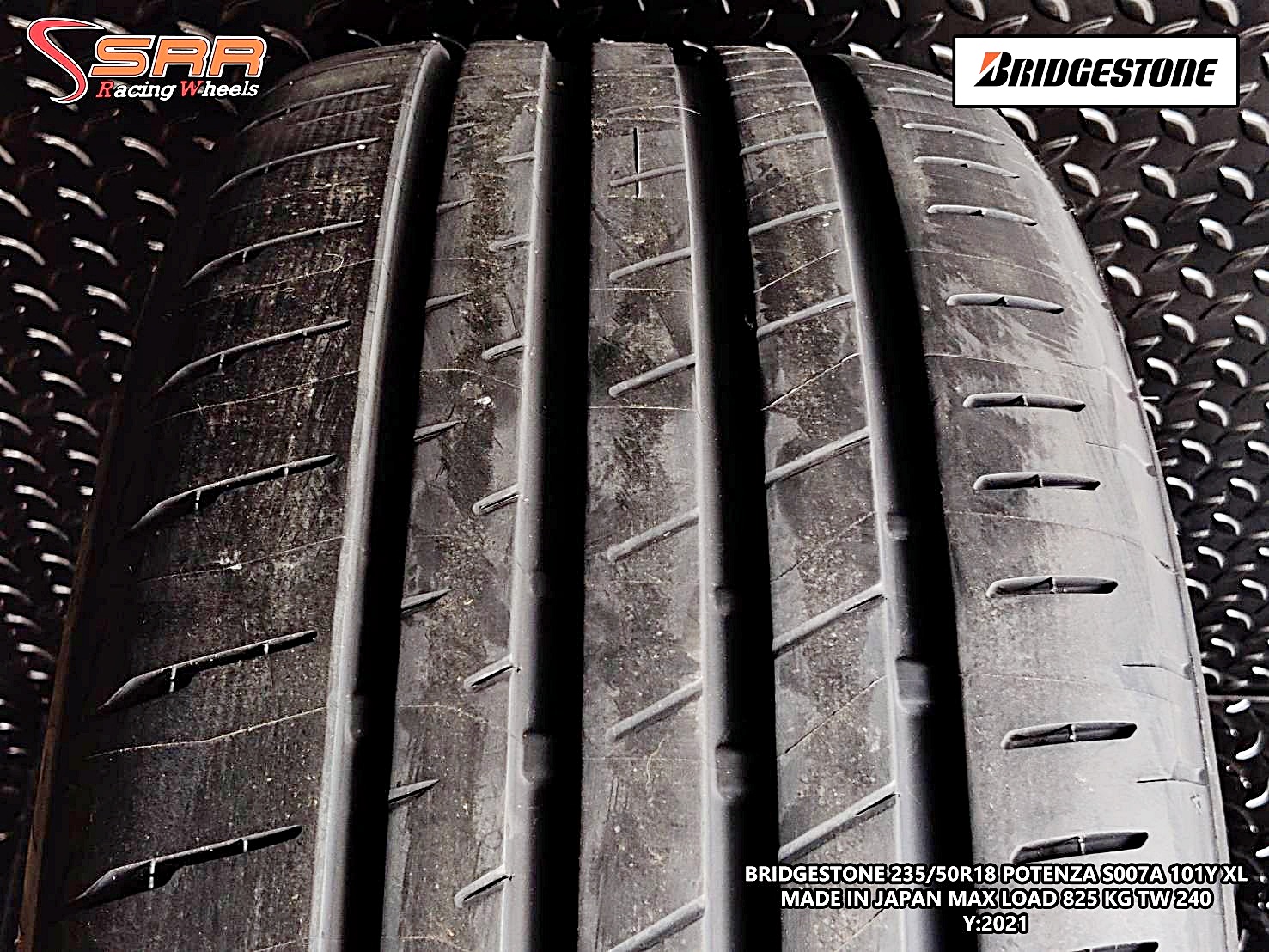 BRIDGESTONE POTENZA S007A 235/50R18 ยางใหม่ปี2021 ราคาพิเศษ