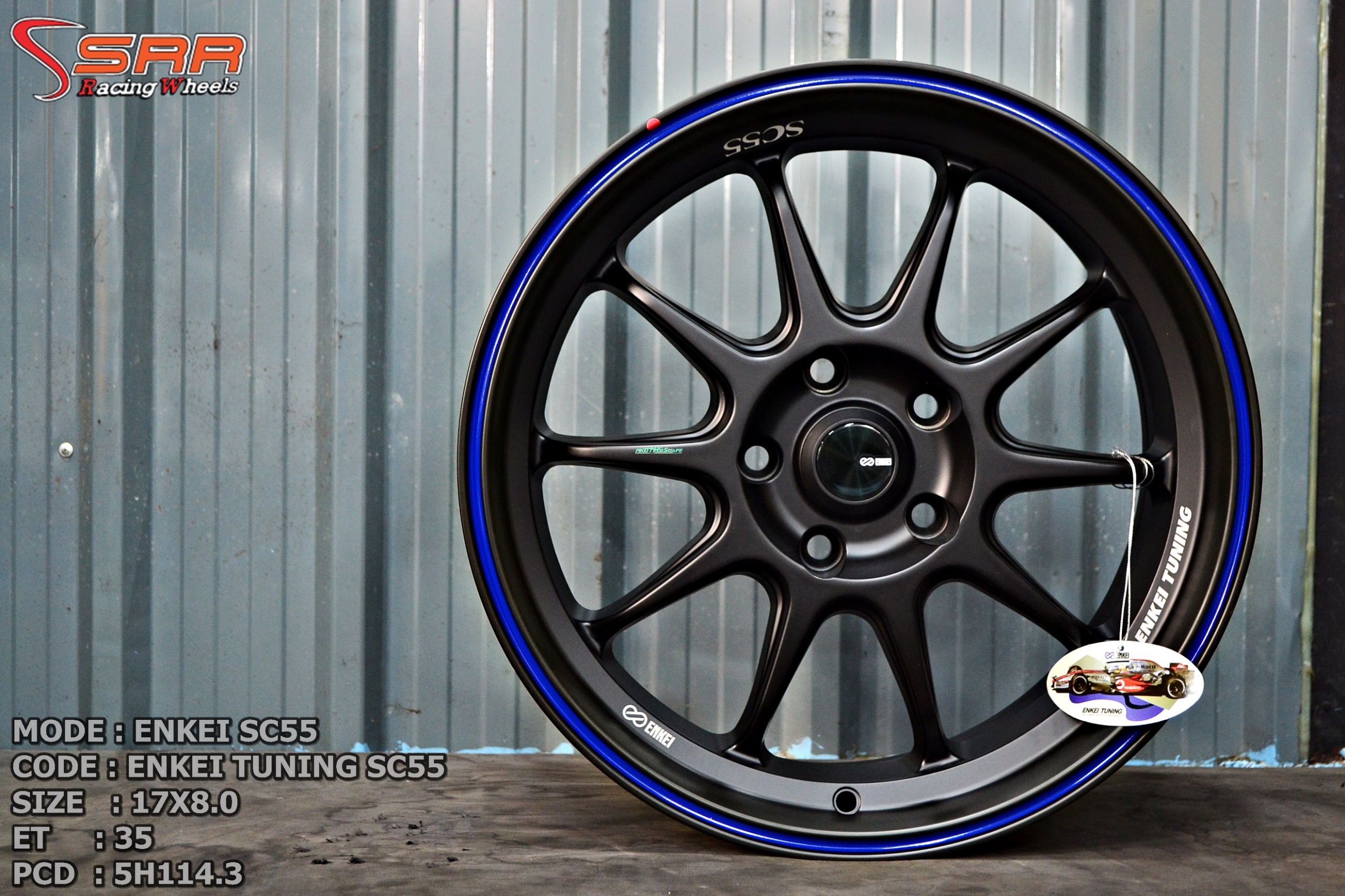 ENKEI TUNING SC55 ขอบ17 นิ้ว 5x114.3 MBQR2BLK_A