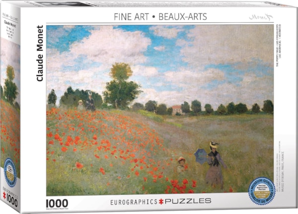 Eurographics - The Poppy Field by Claude Monet (Non-Pattern) 1000 pcs.
