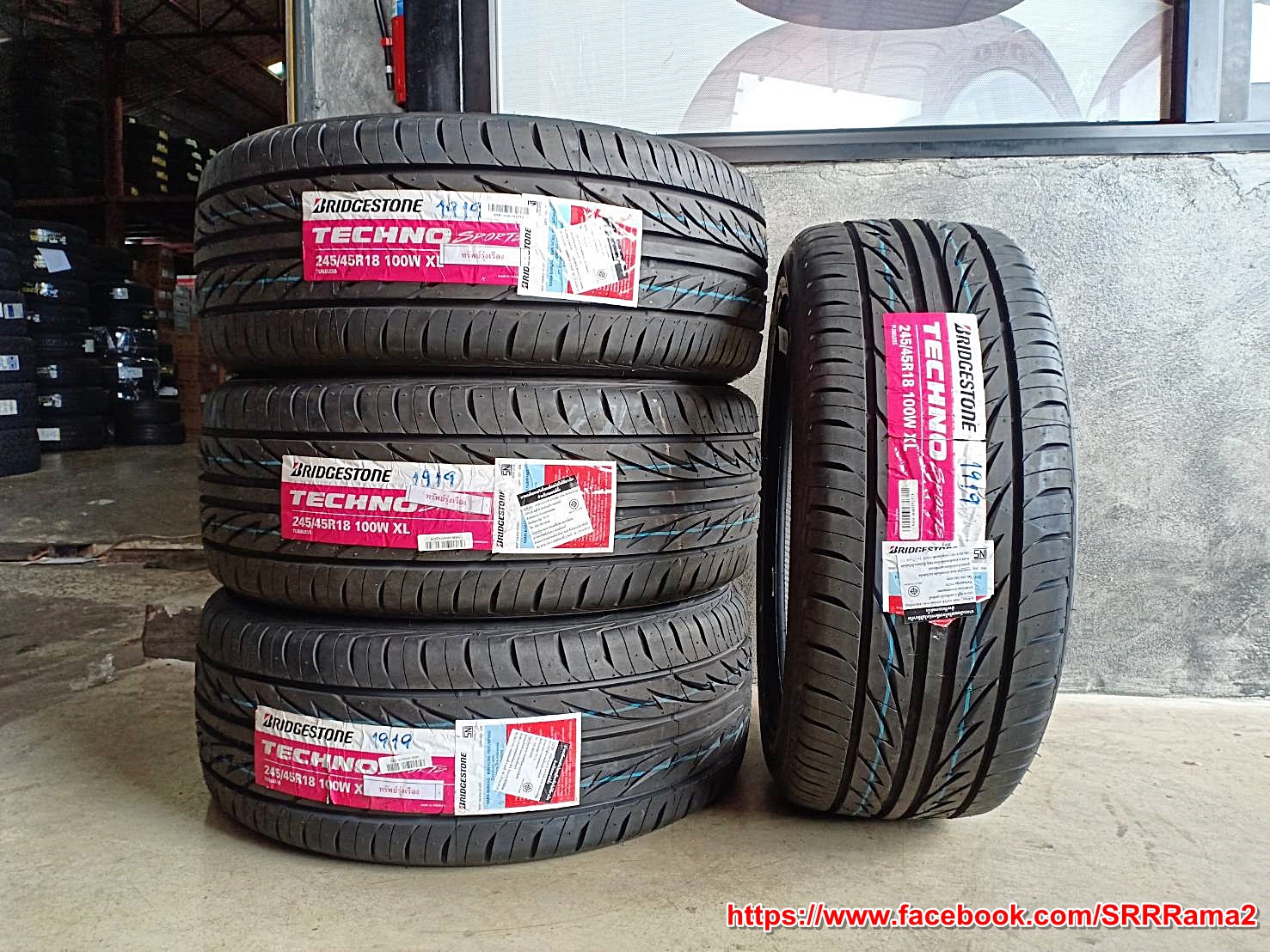 BRIDGESTONE TECHNO SPORTS 245/45R18 ยางใหม่ปี19 ลดราคาพิเศษ