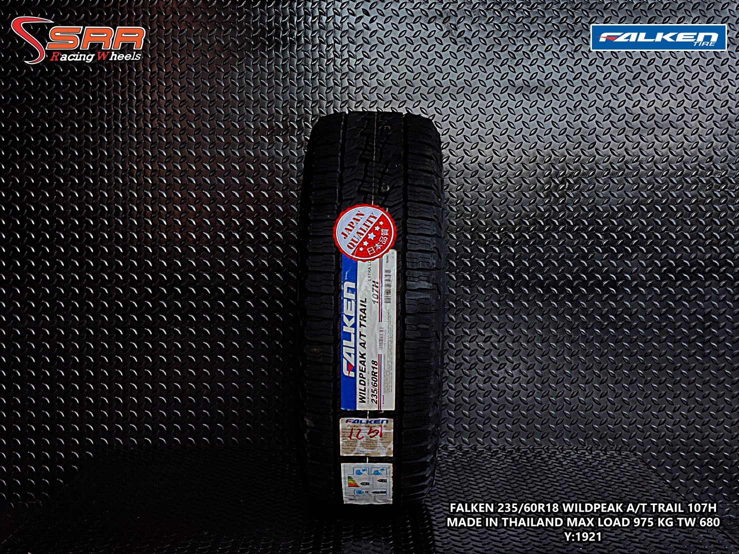 FALKEN WILDPEAK A/T TRAIL 235/60R18 ยางใหม่ปี21 ราคาพิเศษ