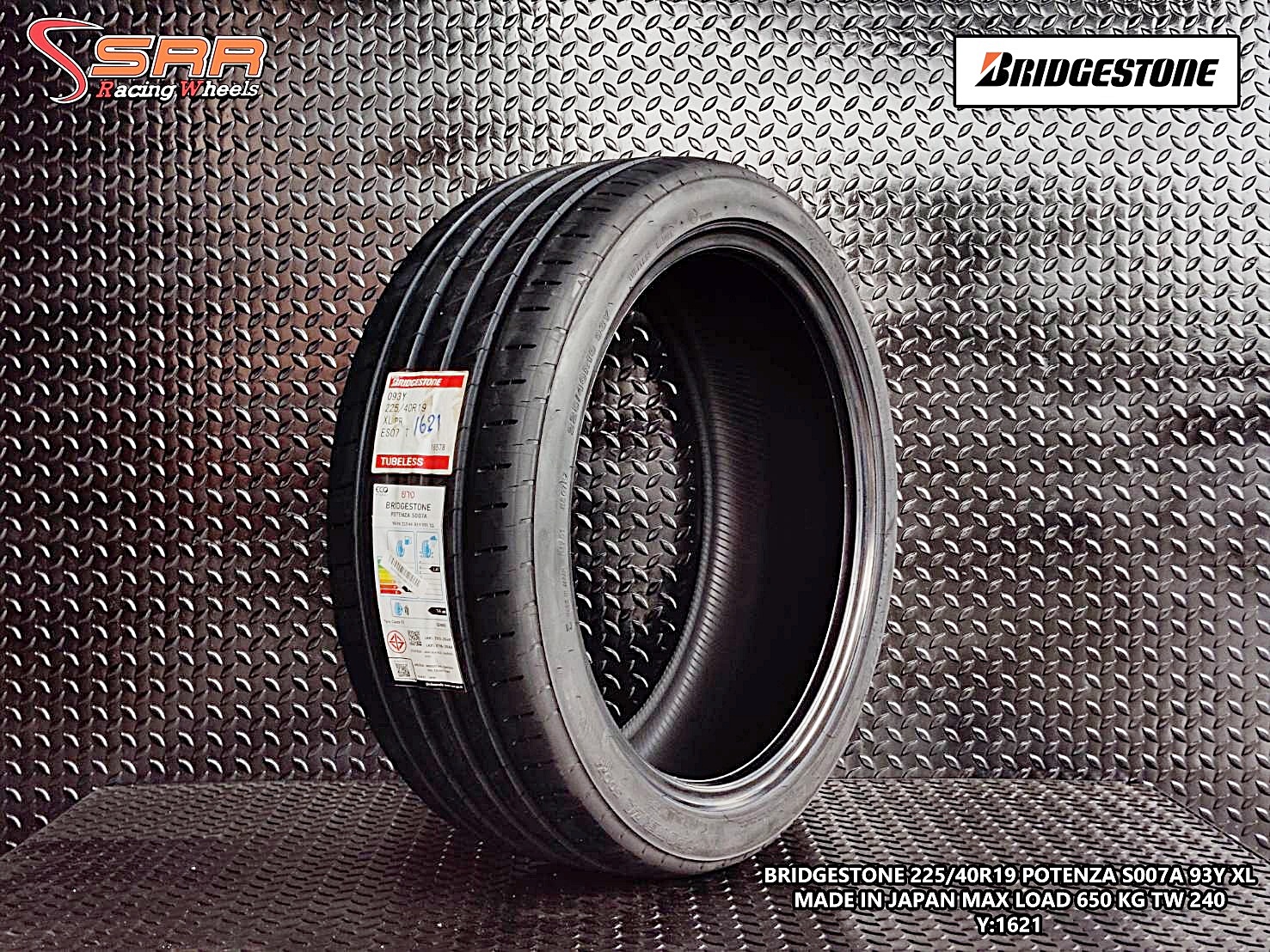 BRIDGESTONE POTENZA S007A 225/40R19 ยางใหม่ปี2021 ราคาพิเศษ