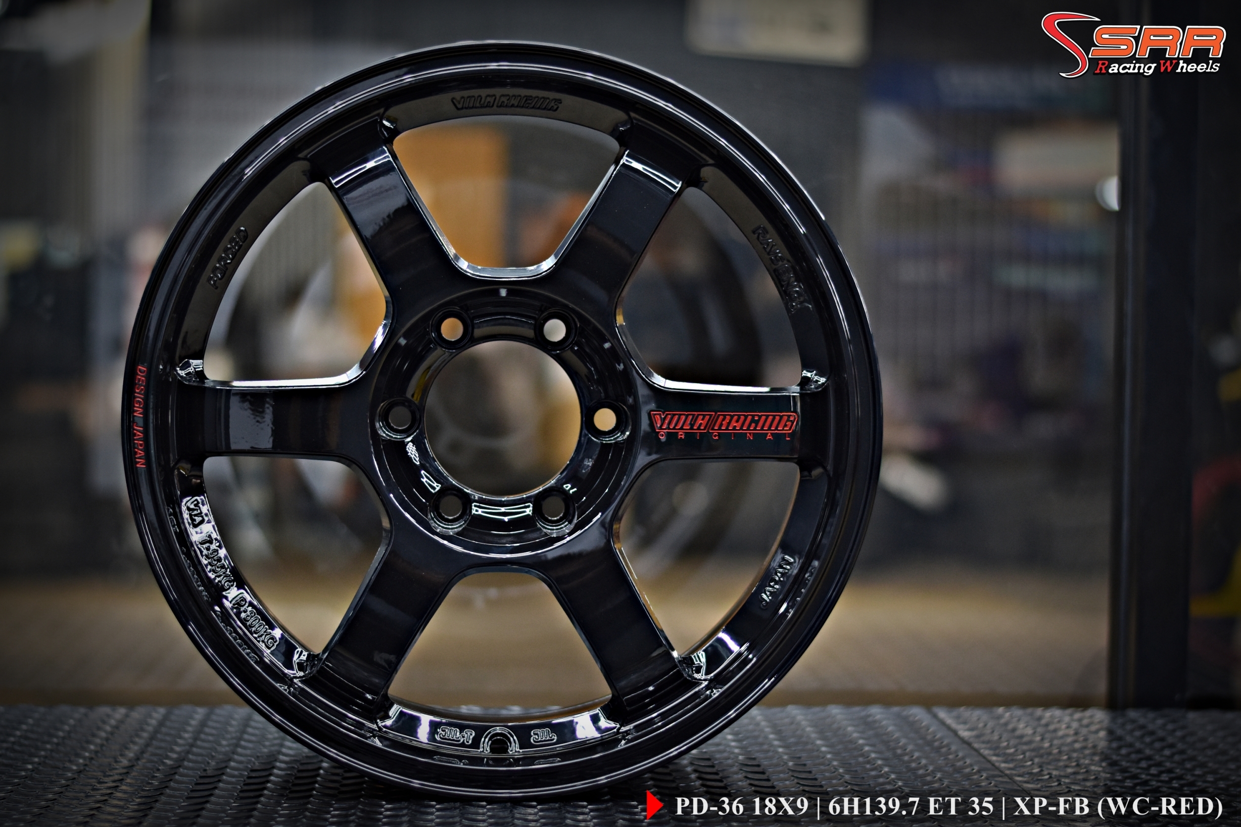 PREDATOR PD-36 TE37 ขอบ18 6H139.7 ET35 XP-FR (WC RED)