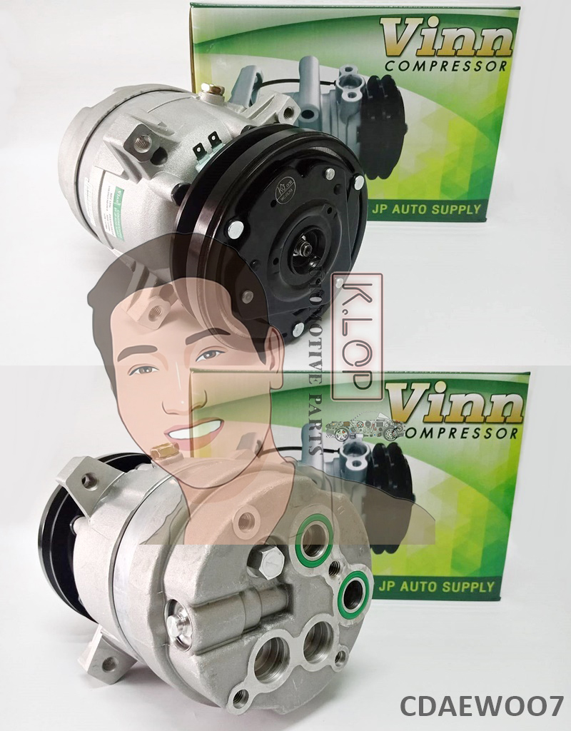 CDAEWOO7 คอมแอร์ยี่ห้อ Vinn (MACRO HYUNDAI 4หู 24V. ออกหลัง – โอริง)