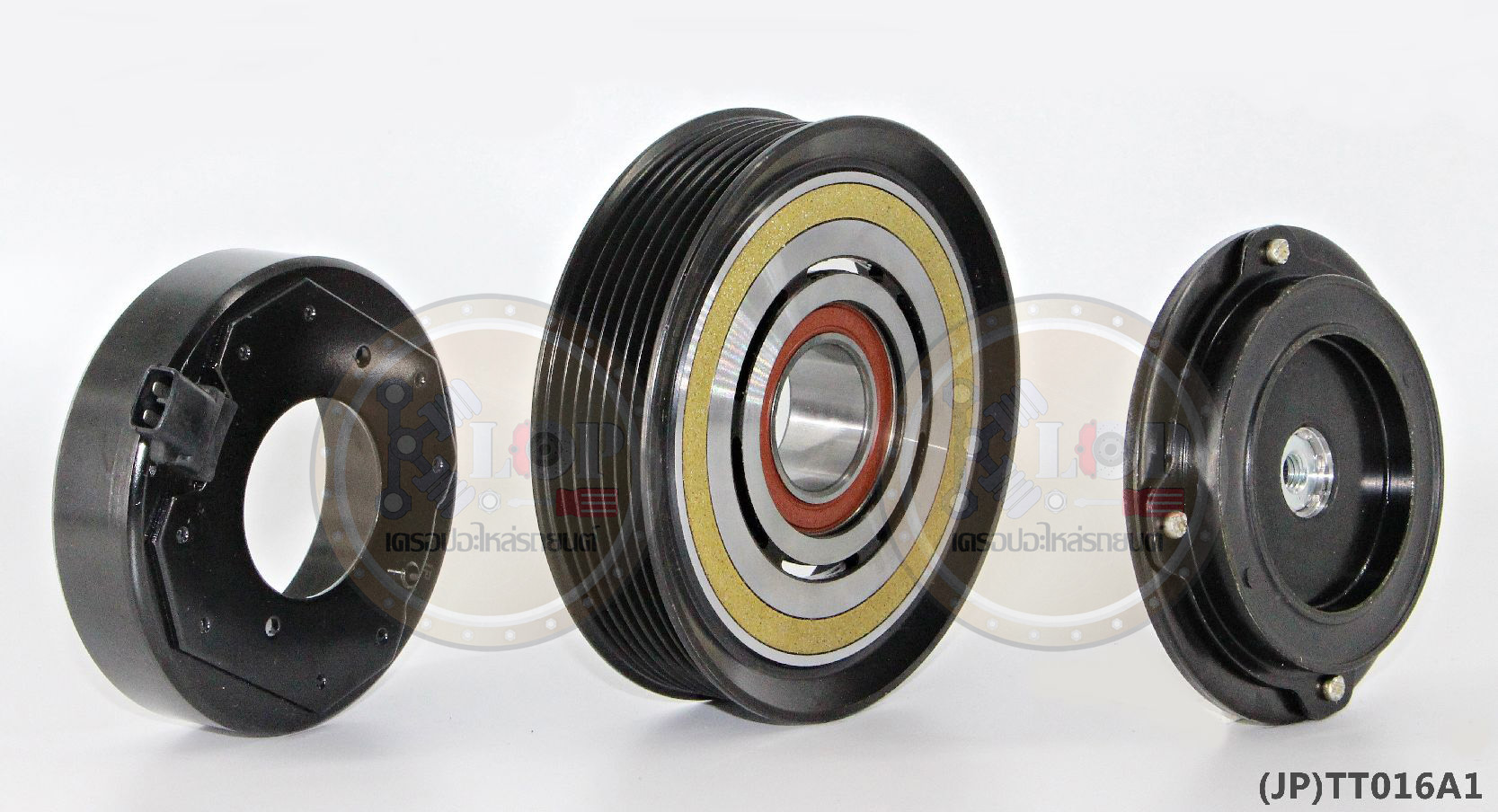 (JP)TT016A1-JP ชุดหน้าคลัทช์(Vinn) Toyota D4D, COMMUTER (10S) (ปลั๊ก) (ญี่ปุ่น) 125mm. 7PK 12V.