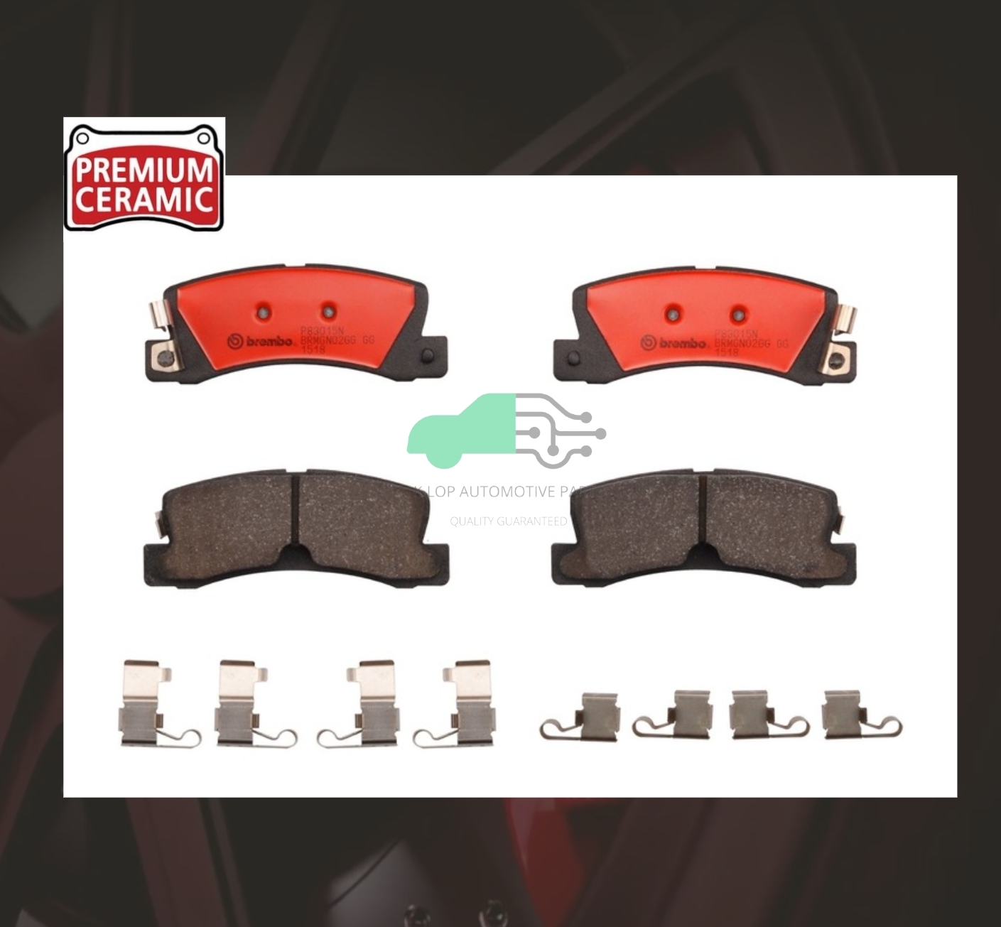 P83 015N ผ้าเบรกหลัง (แท้ BREMBO รุ่น Ceramic) CAMRY SXV10 SVX20