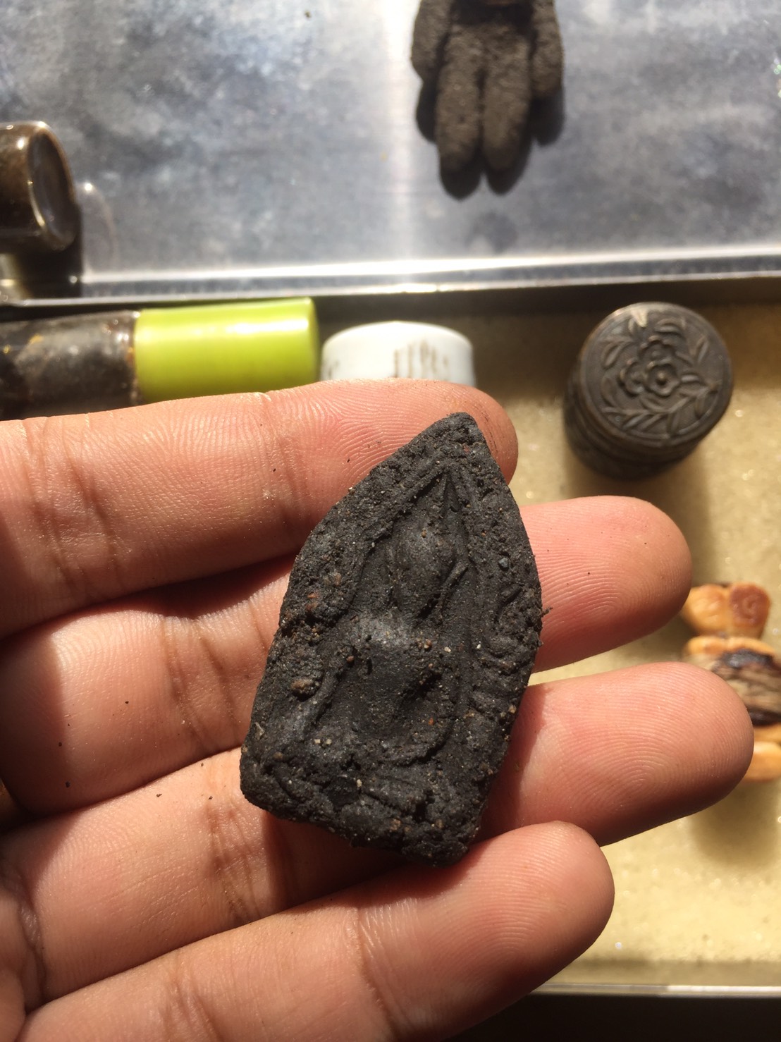 ขุนแผน ป.1 เนี้อสีผึ้งด้านหน้าฝั่งชิ้นพราย อาจารย์เปล่ง บุญยืน