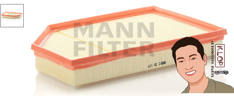 C35177 ไส้กรองอากาศ (VOLVO) S60,60II,S80,80II,V70,70II,XC90 (2.4) : MANN-FILTER แท้นำเข้ายุโรป