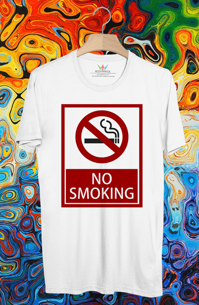 BP444 เสื้อยืด No Smoking
