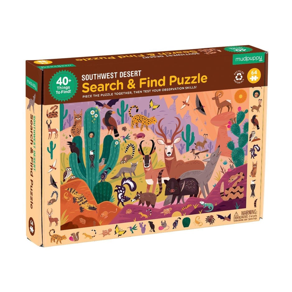 Mudpuppy - Southwest Desert Search & Find Puzzle 64 pcs.