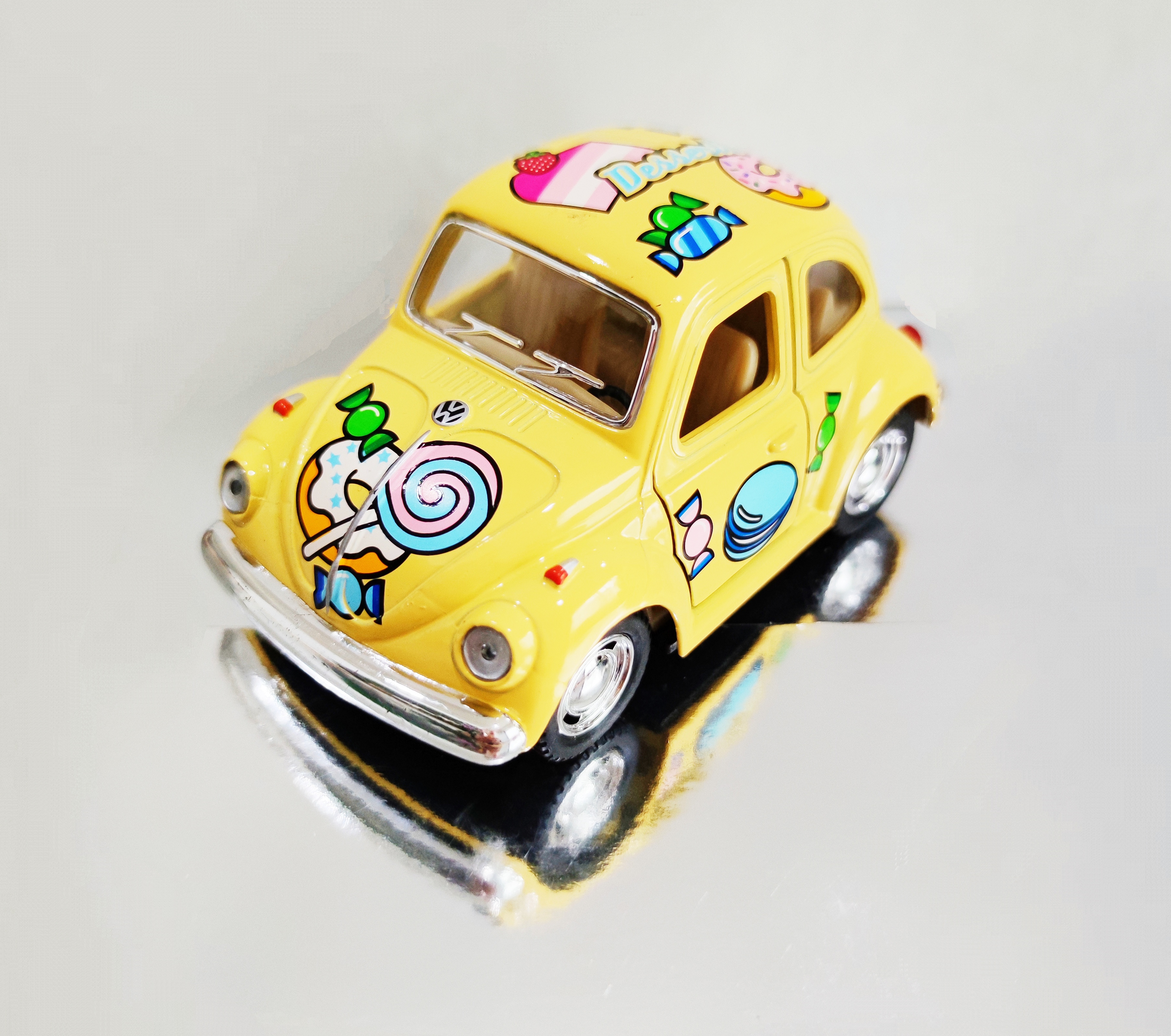 รถโฟล์คเต่า 1967 Volkswagen classical beetle โมเดลรถเหล็ก ขนาด 4 นิ้ว (ปลีก-ส่ง)