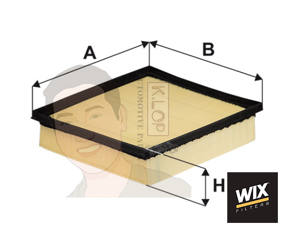 WA9891 กรองอากาศ WIX รุ่น : Mitsubishi Triton 2.4 4N15 (KK1T), Lexus ES RX GGL15