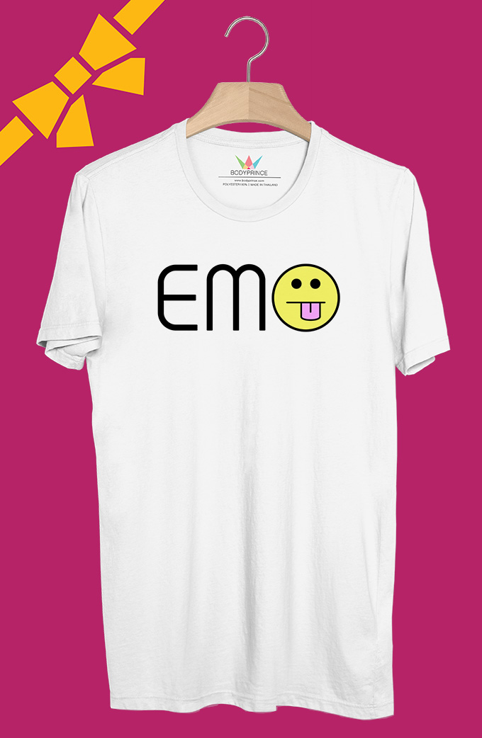 BP337 เสื้อยืด EMO แลบลิ้น