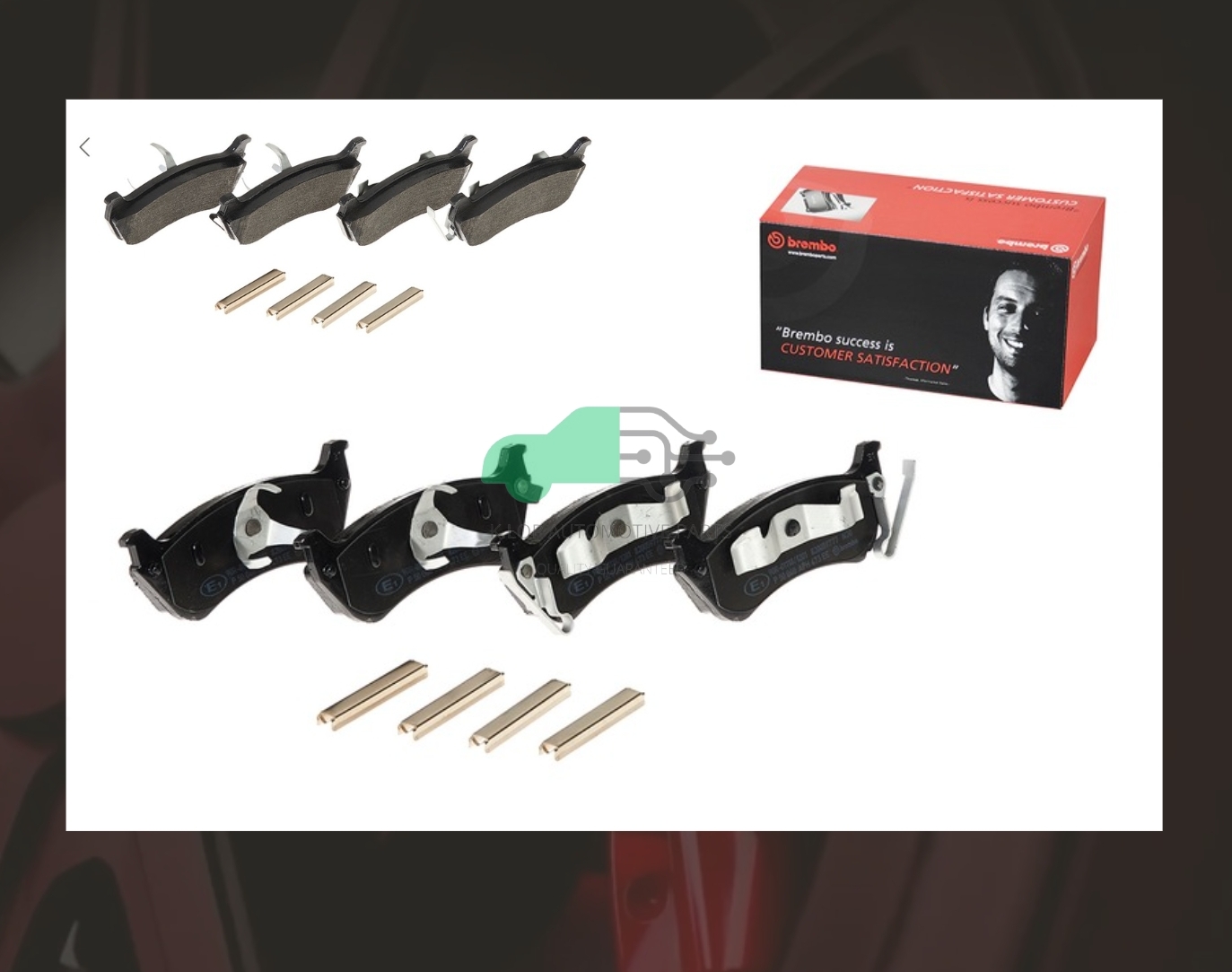 P50 040B ผ้าเบรกหลัง แท้ BREMBO รุ่น BLACK : BENZ M-Class W163 (ML230 ML270 ML320 ML350 ML430)