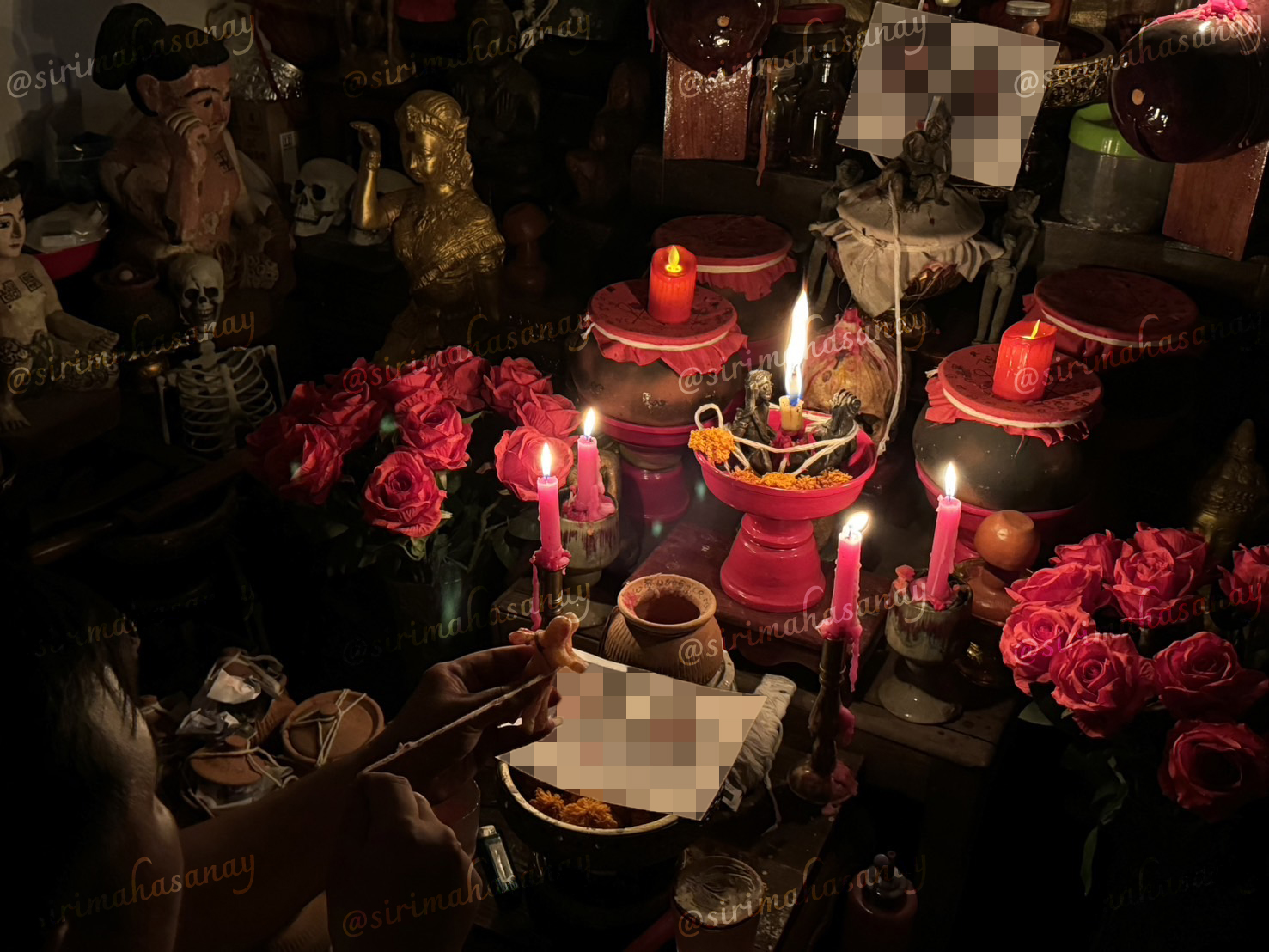 พิธีหอมดอกฮัก อาจารย์เสก สำนักสักยันต์ป๋ารมีเศรษฐีเรือนคำ