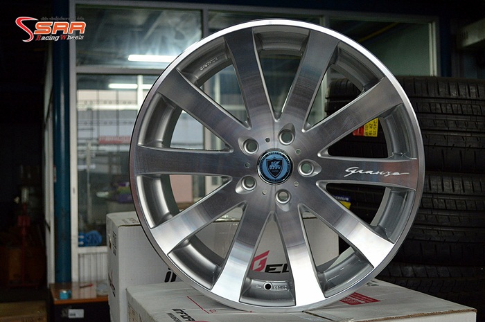 VENETIAN GRANZO ขอบ19 ET42 5x114.3 SILVER/MIRROR FULL FACE POLISH