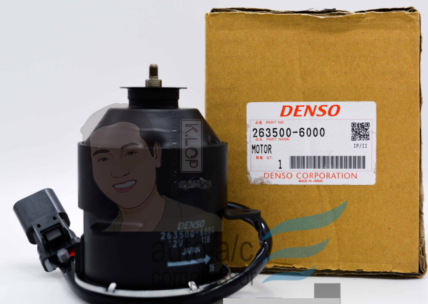 KLOP-T405-36A มอเตอร์พัดลมหม้อน้ำแท้ DENSO Honda CRV II 2007~2009,Honda Accord 1998~1999,Honda Odyssey