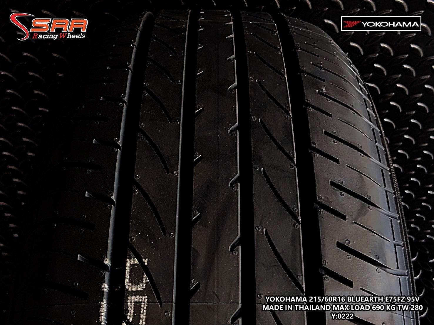 YOKOHAMA BluEarth E75 215/60R16 ยางใหม่ ปี2022 ราคาพิเศษ
