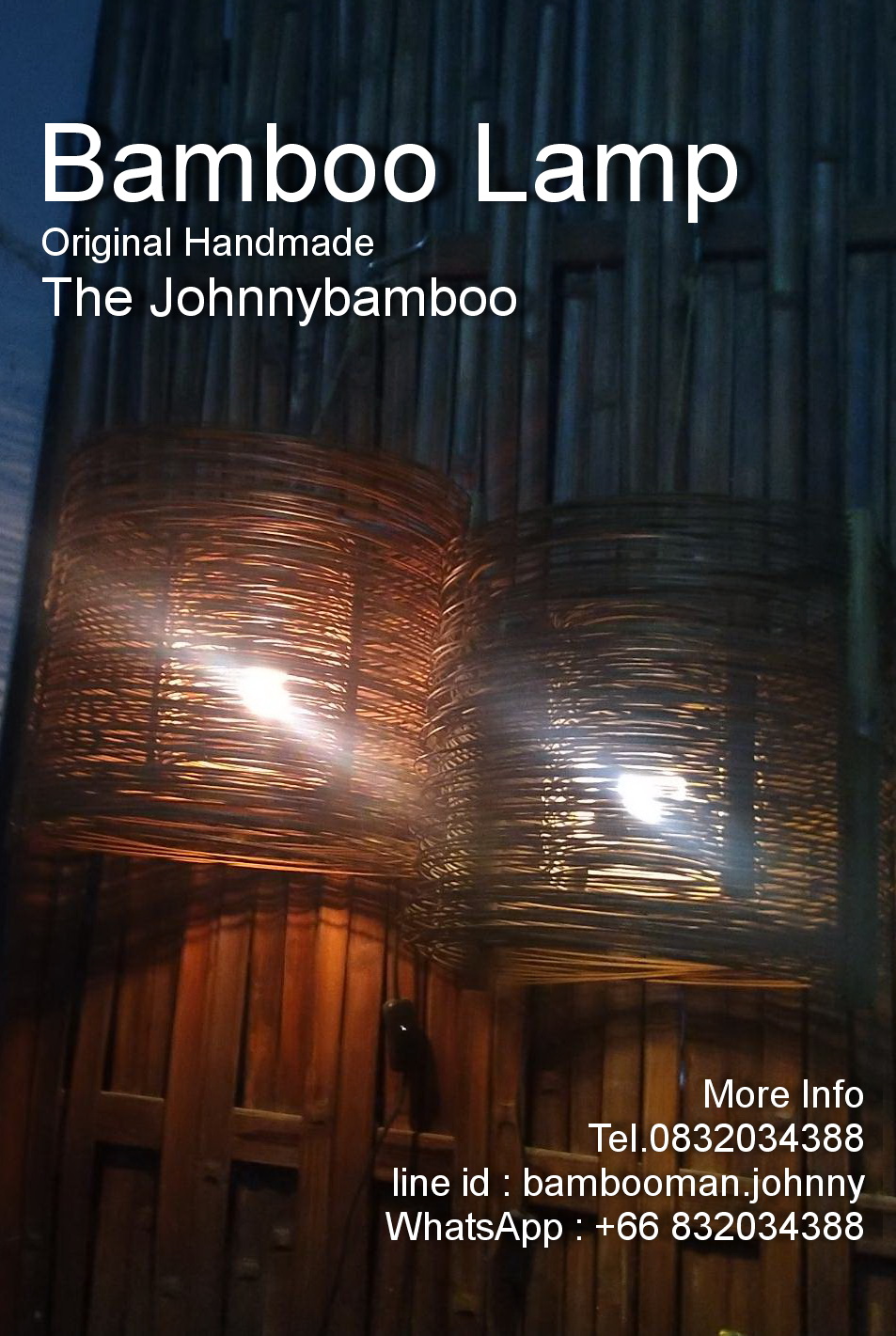 Bamboo Lamp Original Handmade