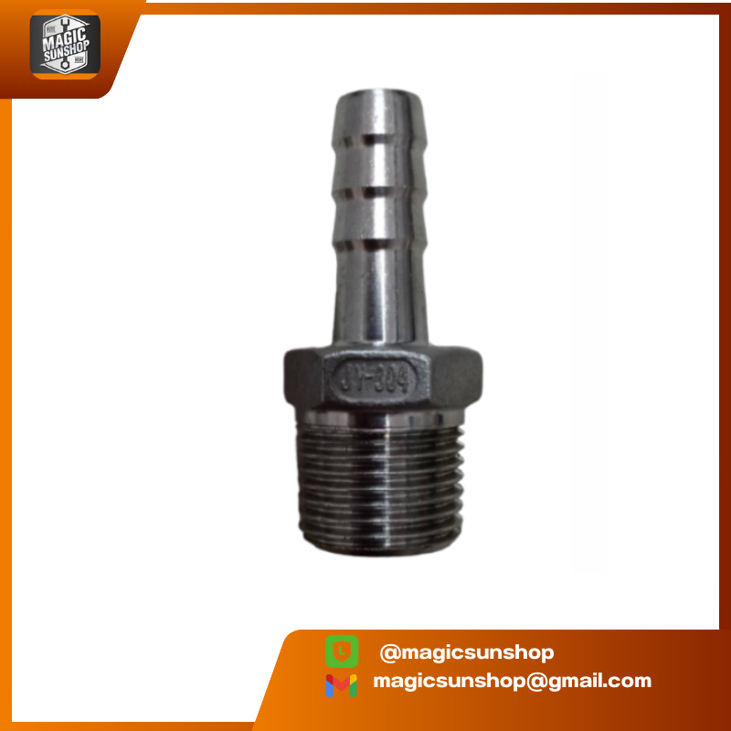 SUS304 External threaded eel tail 3/4" reduce 1/2"