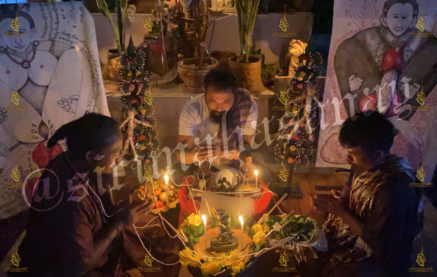 พิธี เสกหมู่รวมวิชา เขมร อิสลาม ธรรมบันลุ