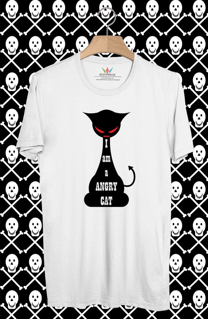 BP8 เสื้อยืด I am a ANGRY CAT