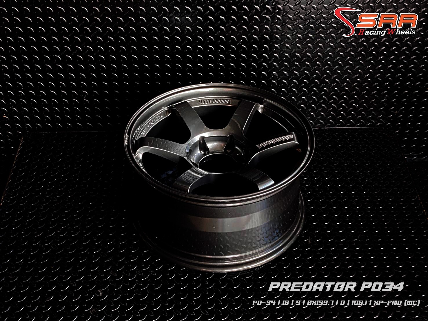 PREDATOR PD-34 TE37 ขอบ18 6H139.7 ET0 XP-FMD (WC)