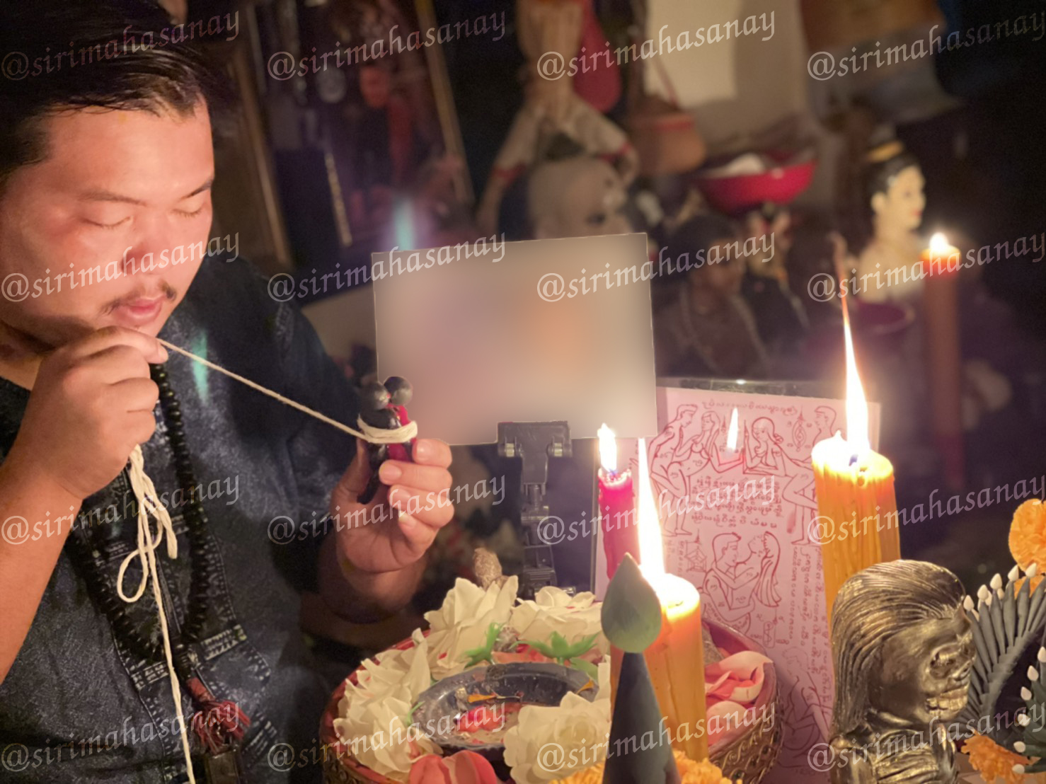 พิธีปันฮักปันหลง อาจารย์เสก สำนักสักยันต์ป๋ารมีเศรษฐีเรือนคำ