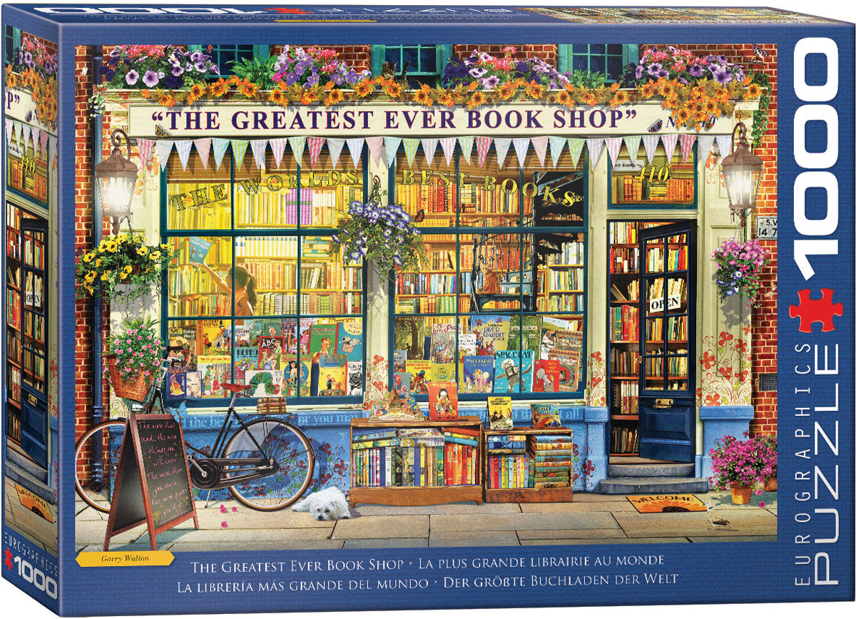 Eurographics - The Greatest Bookstore in the World by Garry Walton (Non-Pattern) 1000 pcs.