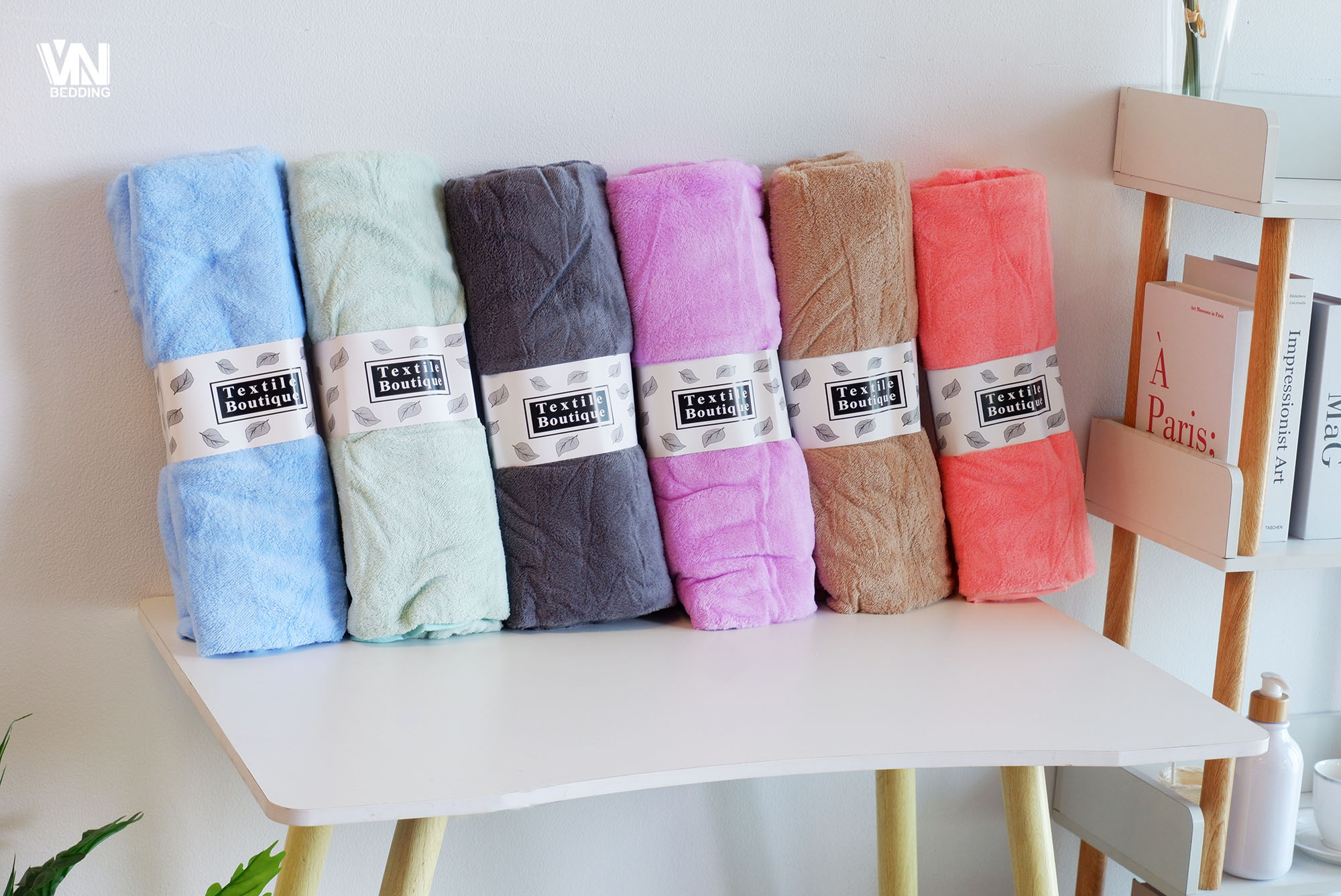 ผ้าเช็ดตัวขนเป็ดสีพื้น จัมโบ้ Big Size (1 โหล)