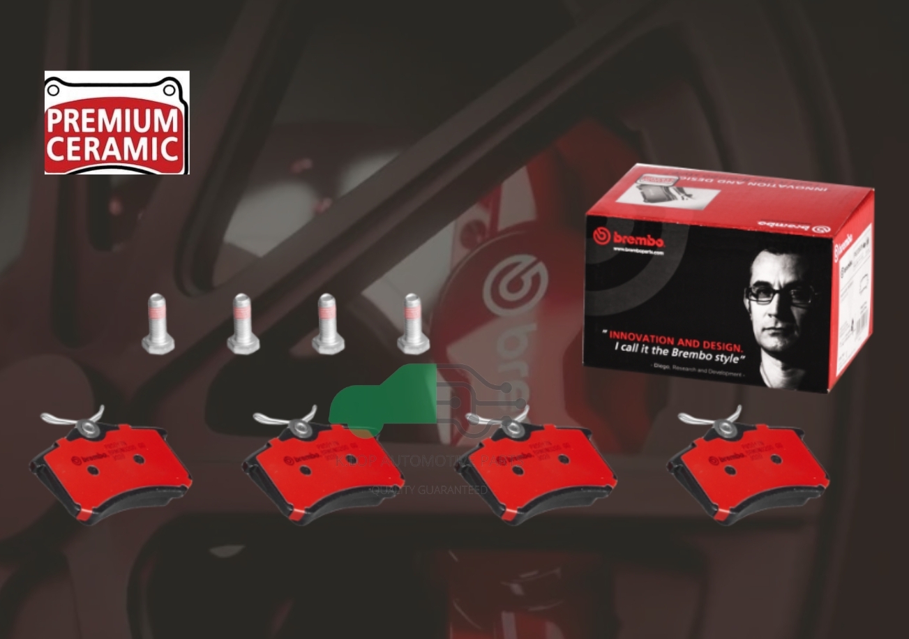 P85 017N ผ้าเบรกหลัง BREMBO รุ่น Ceramic) VW Golf MK3 (1.6 1.8 1.9), Vento (1.4 1.6 1.8 1.9), Passat (2.0)/Audi A3 (1.8)
