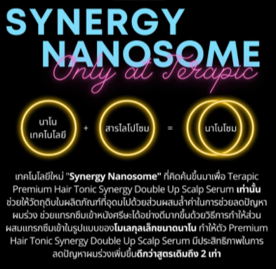[สูตรล่าสุด] สเปรย์ลดผมร่วงแบบ X2 Terapic Premium Hair Tonic Synergy Double Up Scalp Serum 160 ml