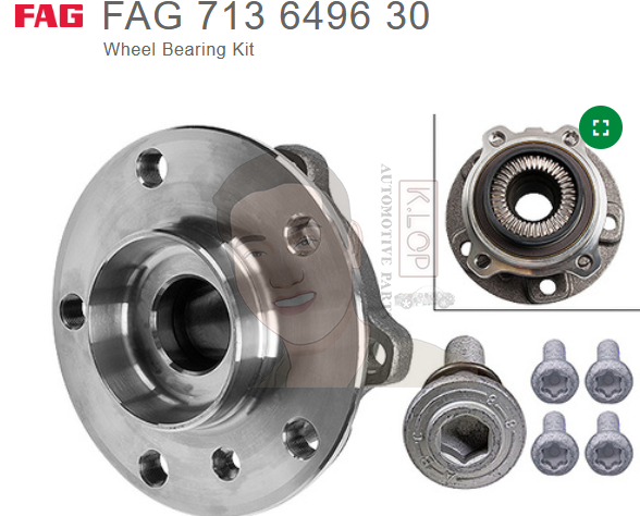 ยี่ห้อ FAG Kit ดุมล้อหน้า BMW X3 F25 X4 F26 Xdrive ( 1 ข้าง )