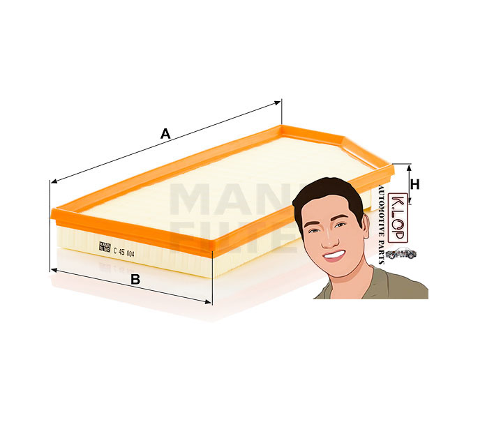 ไส้กรองอากาศ BENZ CLS 300d (C257) OM 654 18- : MANN-FILTER***งานพรีเมี่ยมแท้นำเข้ายุโรป (C45004)