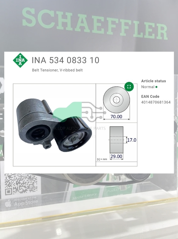 ชุดตั้งสายพาน(INA) : RZ4E-TC D-Max 1.9 ปี 18